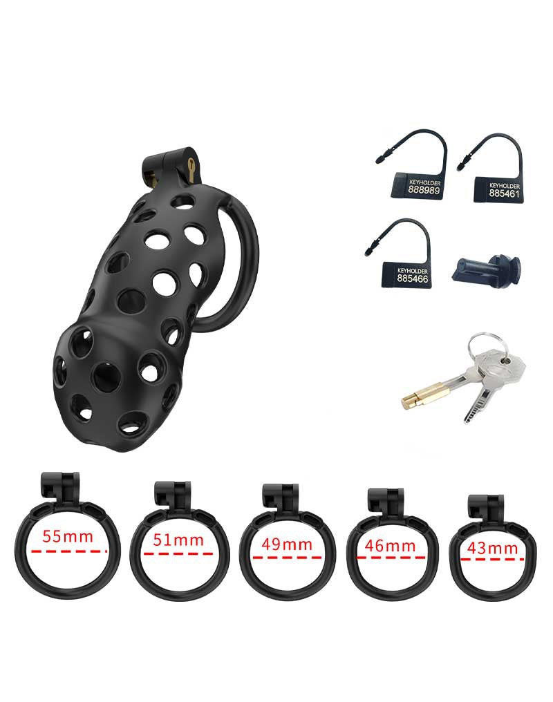 Rimba P-Cage - P-Cage PC03 - Peniskooi Maat L - Zwart