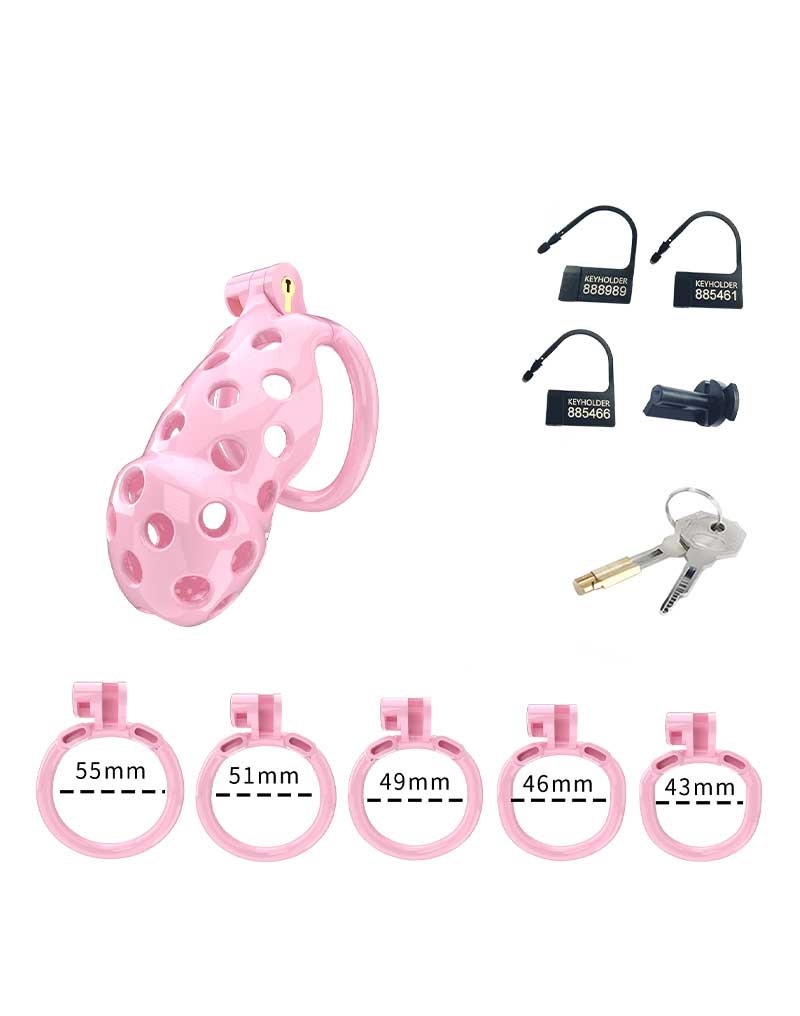 Rimba P-Cage - P-Cage PC03 - Peniskooi Maat M - Roze