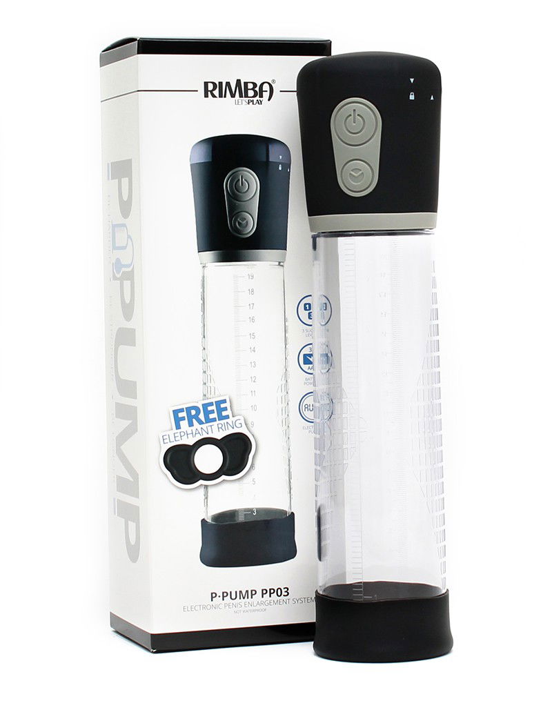 Rimba P-Pump - P-Pump PP03 - Op batterijen werkende penisvergroter - Zwart