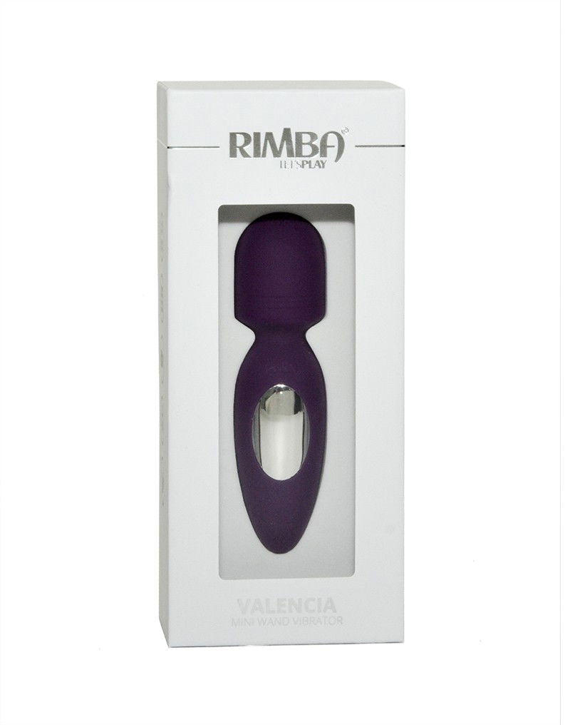 Rimba Toys - Valencia - Mini Wand Vibrator - Paars