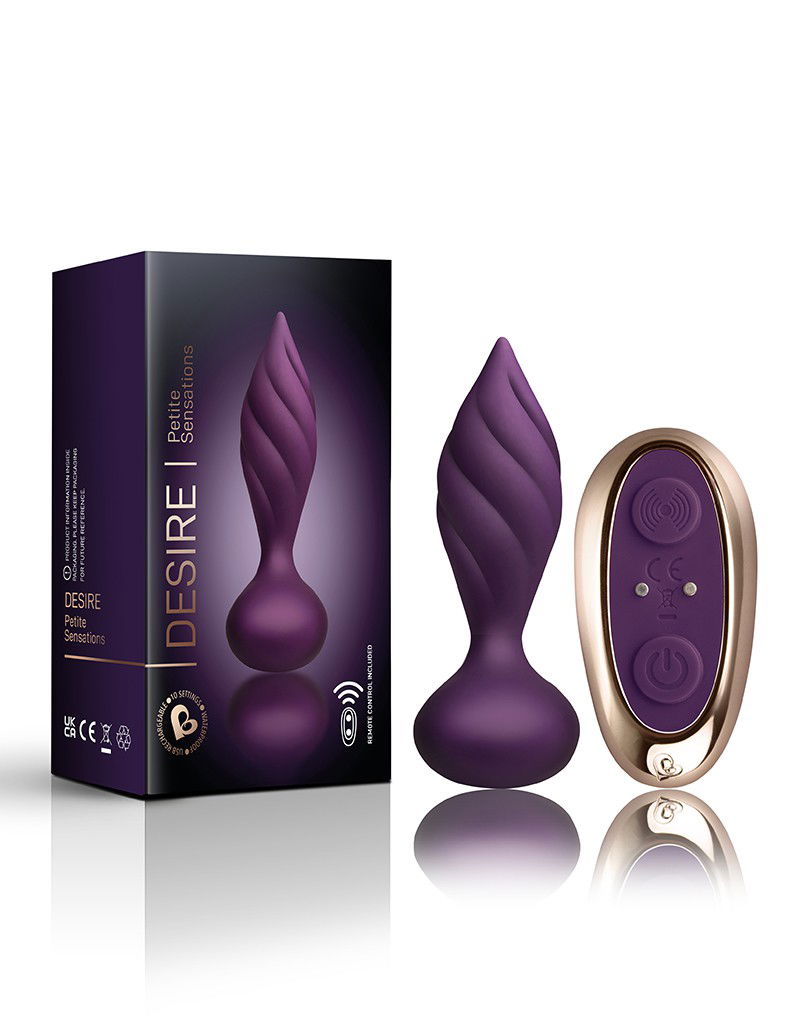 Rocks-Off - Petite Sensations Desire - Anale Vibrator met Afstandsbediening - Paars