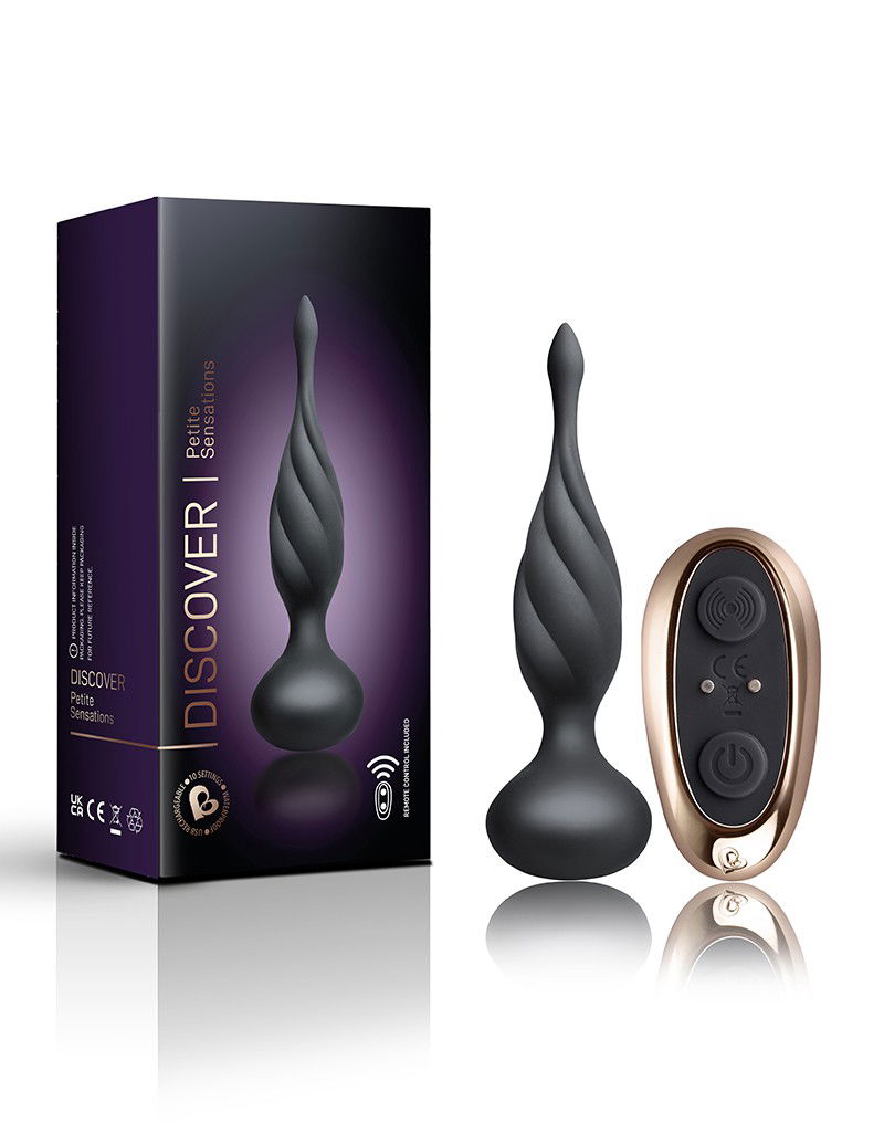Rocks-Off - Petite Sensations Discover - Anale Vibrator met Afstandsbediening - Zwart