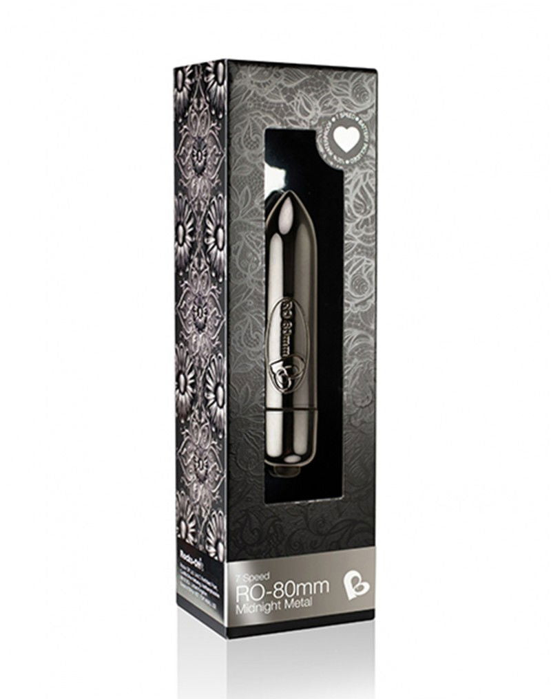 Rocks-Off RO-80mm Midnight Metal - Bullet vibrator