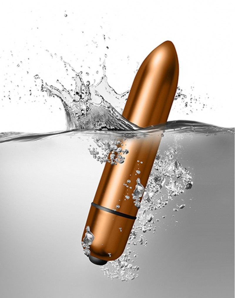 Rocks-Off - Dark Desires Kit - Bullet Vibrator met sleeves - Zwart / Goud