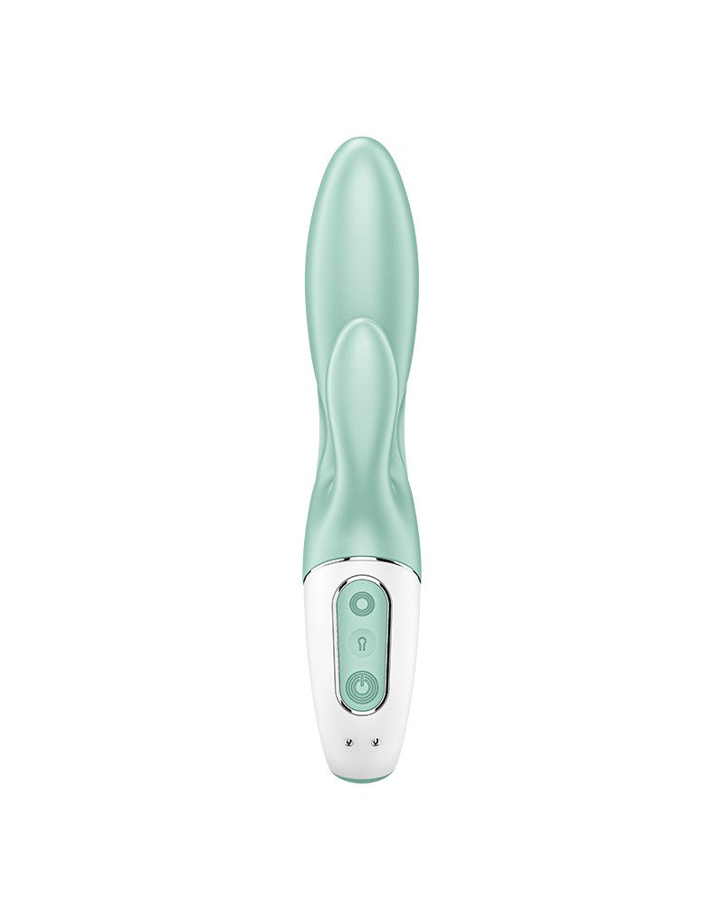 Satisfyer - Air Pump Bunny 5+ - Opblaasbare Rabbit Vibrator (met App Control) - Mint
