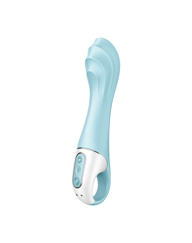 Satisfyer - Air Pump Vibrator 5+ - Opblaasbare G-Spot Vibrator (met App Control) - Blauw