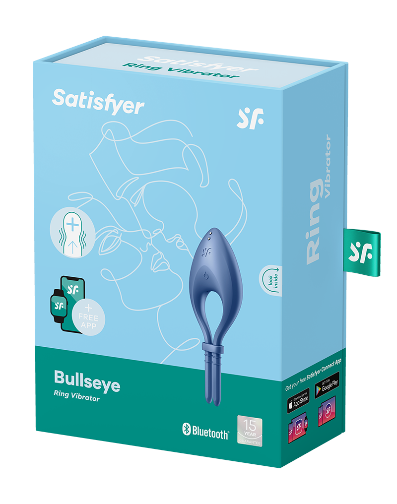 Satisfyer - Bullseye - Cockring Vibrator - Blauw