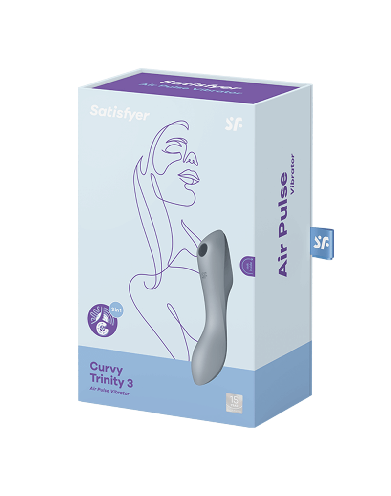 Satisfyer - Curvy Trinity 3 - 3-in-1 Vibrator - Grijs