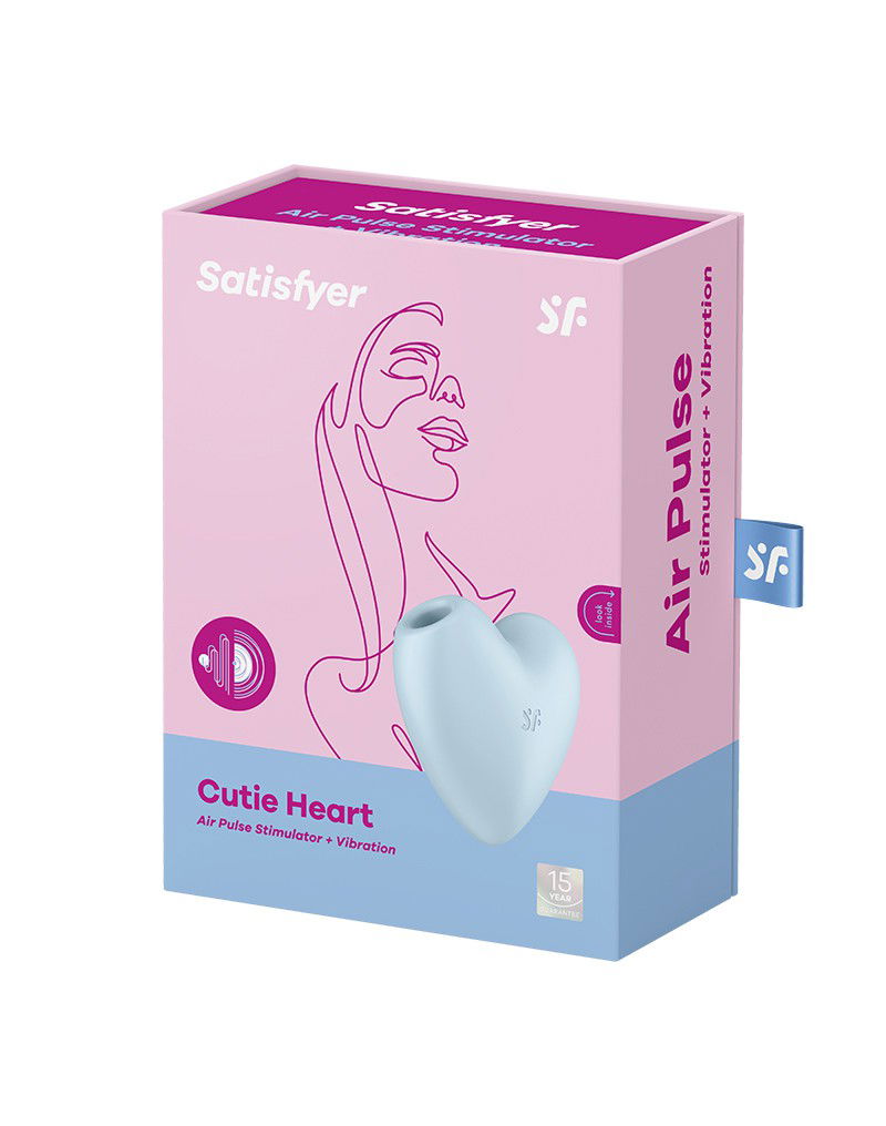 Satisfyer - Cutie Heart - Luchtdruk Vibrator - Blauw