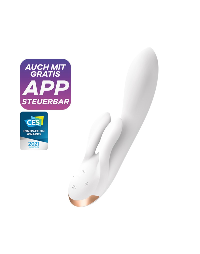 Satisfyer - Double Flex - Rabbit Vibrator - Wit