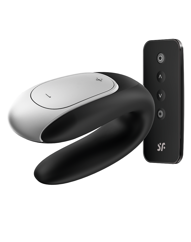 Satisfyer - Double Fun - Luxe Koppel Vibrator - Zwart