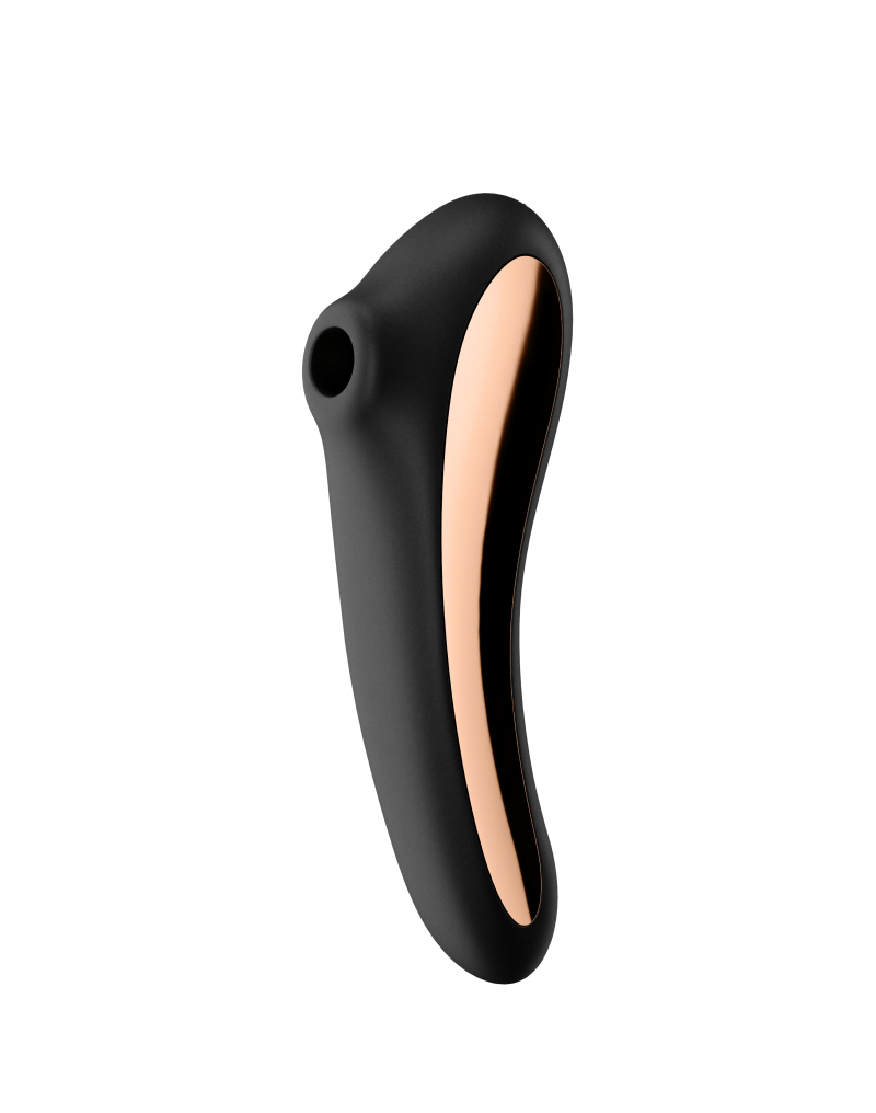 Satisfyer - Dual Kiss - Luchtdruk + G-Spot Vibrator - Zwart