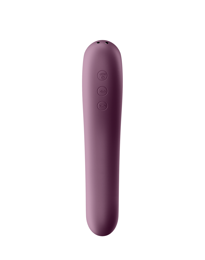 Satisfyer - Dual Kiss - Luchtdruk + G-Spot Vibrator - Paars