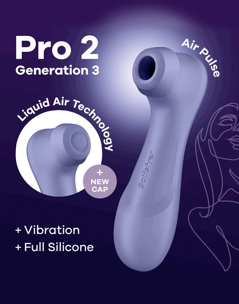 Satisfyer - Pro 2 Generation 3 - Luchtdruk Vibrator - Lila