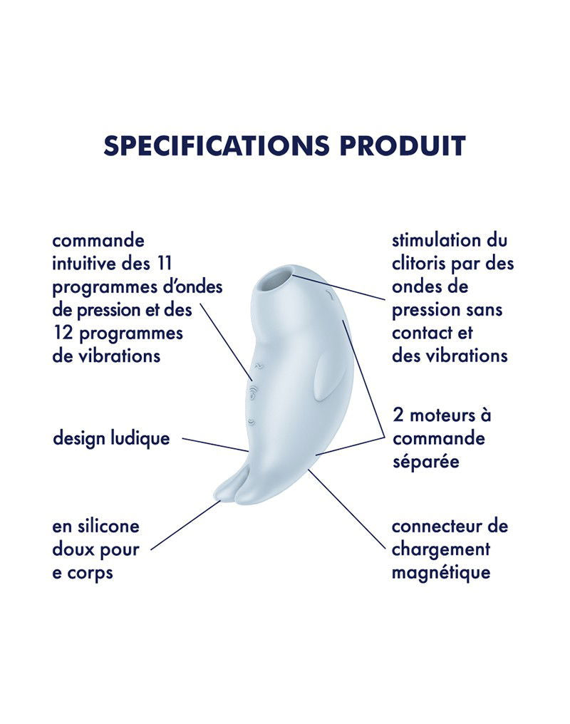 Satisfyer - Seal You Soon - Luchtdruk Vibrator - Blauw