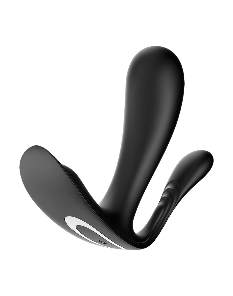 Satisfyer - Top Secret+ - Draagbare vibrator met anale stimulator - Zwart