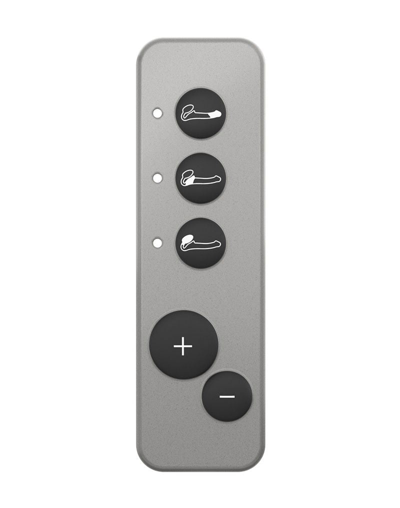 Strap-On-Me - Buigbare Strap-On Vibrator met Afstandsbediening Maat L - Zwart