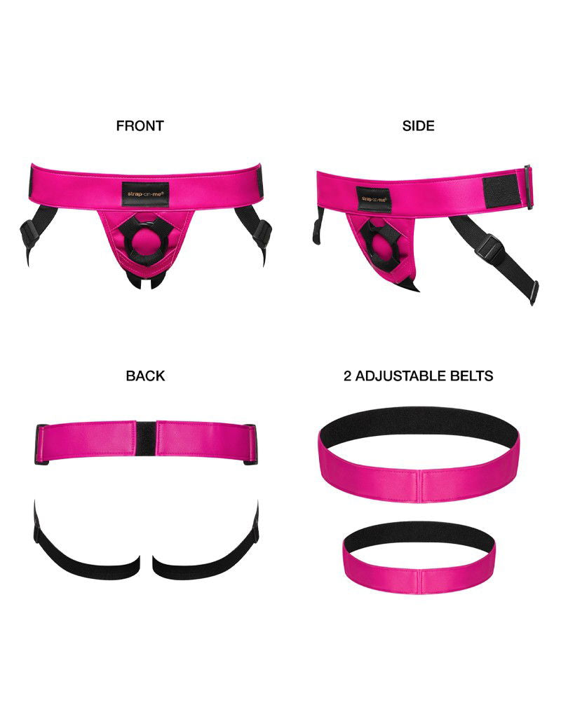Strap-On-Me - Harness Curious - Strap-On Harnas One Size - Metallic Fuchsia