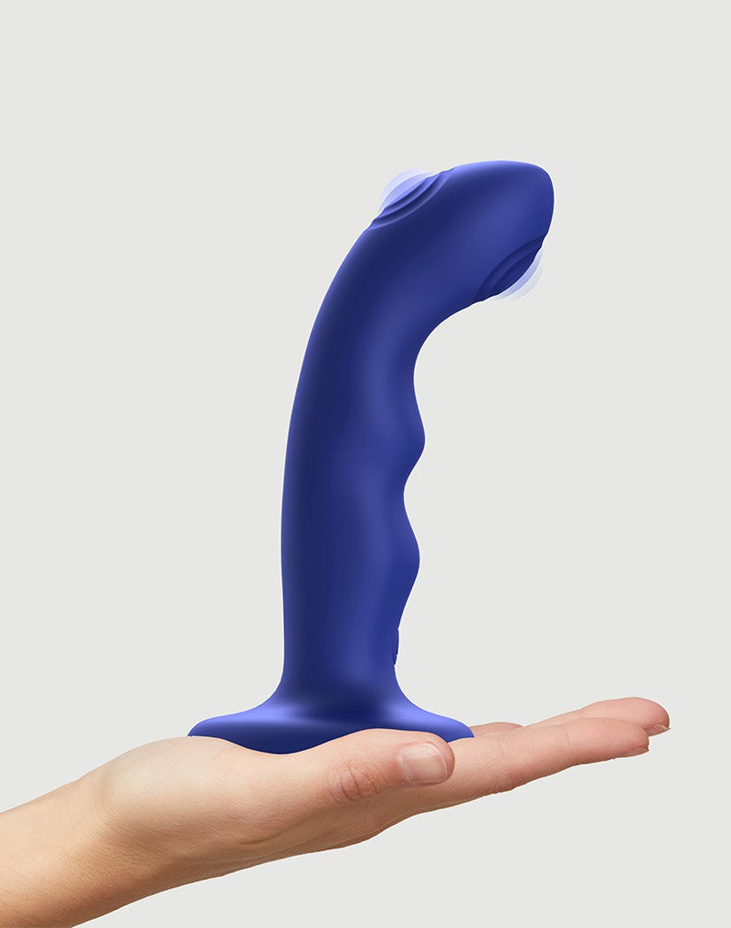 Strap-On-Me - Tappende Dildo Wave - Blauw