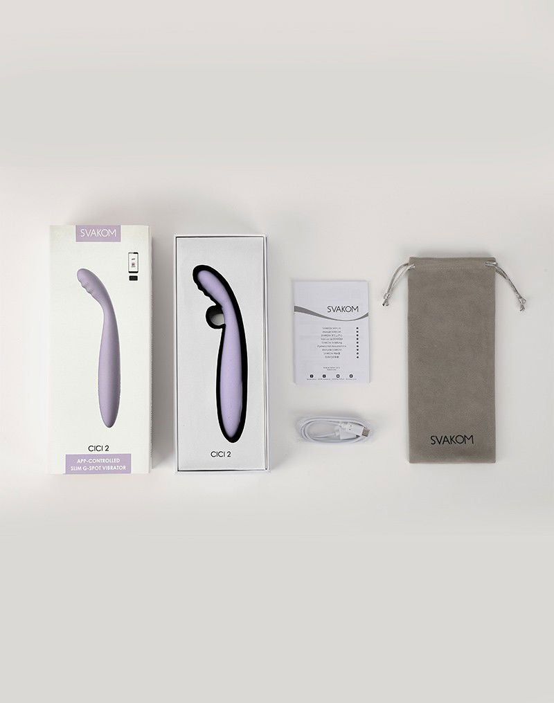 SVAKOM - Cici 2 - Vibrator met App-bediening - Lilac