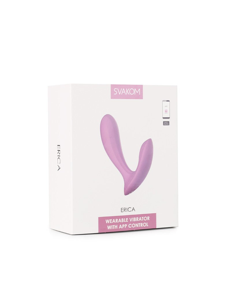 SVAKOM - Erica - Draagbare Vibrator (met App Control) - Lichtroze