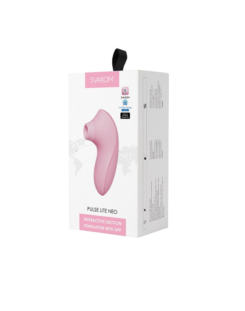 SVAKOM - Pulse Lite Neo - Luchtdruk Vibrator (met App-bediening) - Licht Roze