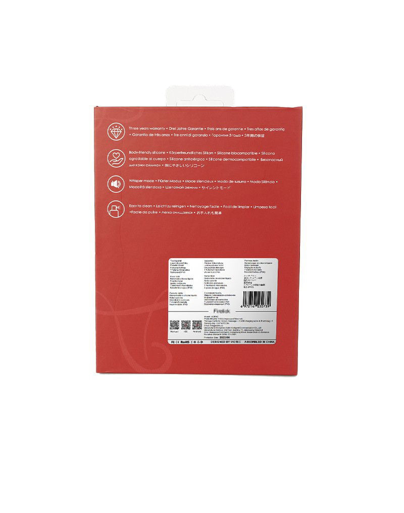 Viotec - Flora - Draagbare Vibrator met Appbediening - Goud & Wijnrood