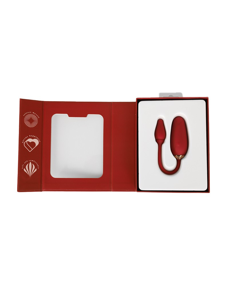 Viotec - Flora - Draagbare Vibrator met Appbediening - Goud & Wijnrood