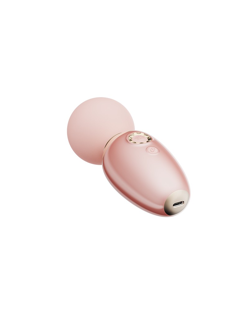 ZALO - Ava - Verwarming Mini Wandvibrator (met appbediening) - Lichtroze
