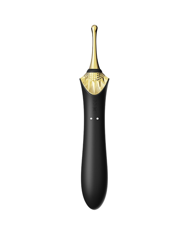 ZALO - Bess 2 - Verwarmende Clitoris Massager met 4 opzetstukken - Zwart