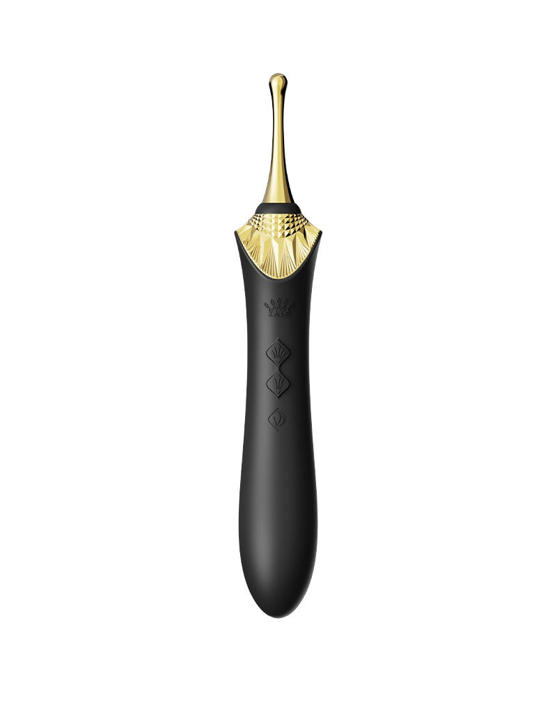 ZALO - Bess 2 - Verwarmende Clitoris Massager met 4 opzetstukken - Zwart