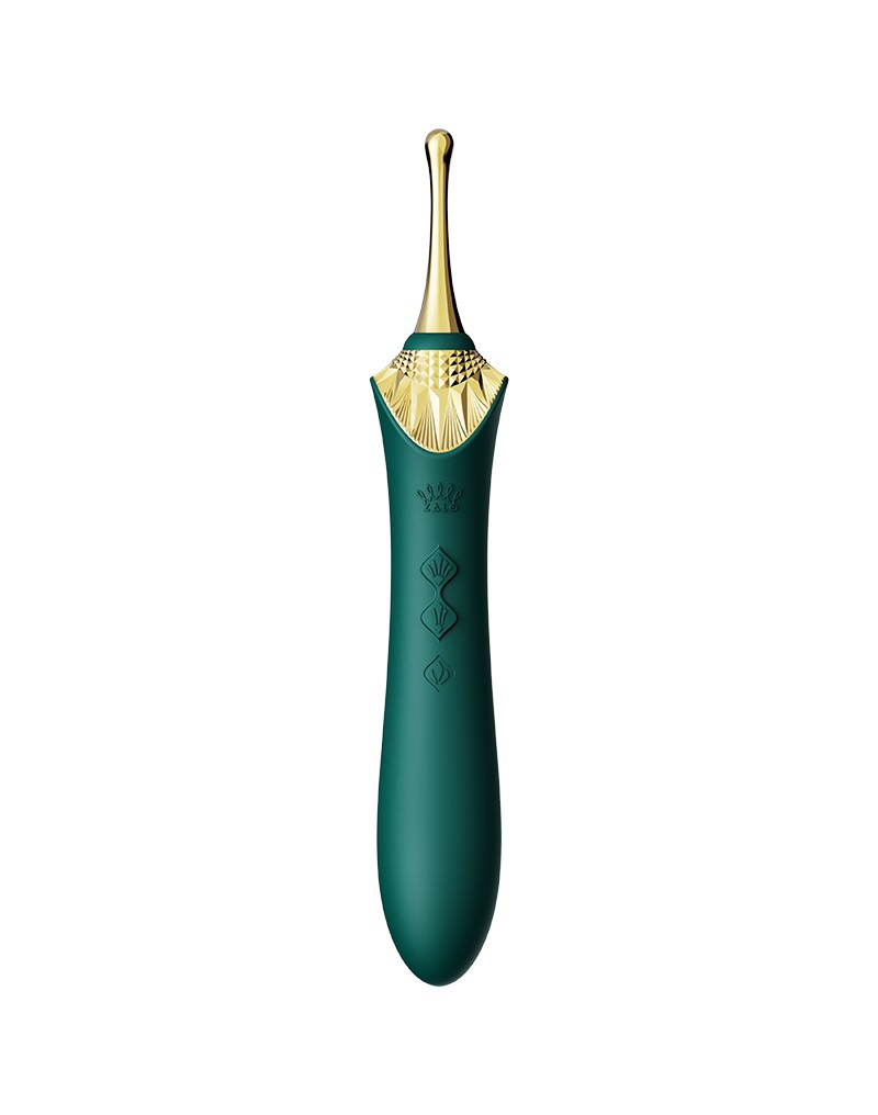 ZALO - Bess 2 - Verwarmende Clitoris Massager met 4 opzetstukken - Groen
