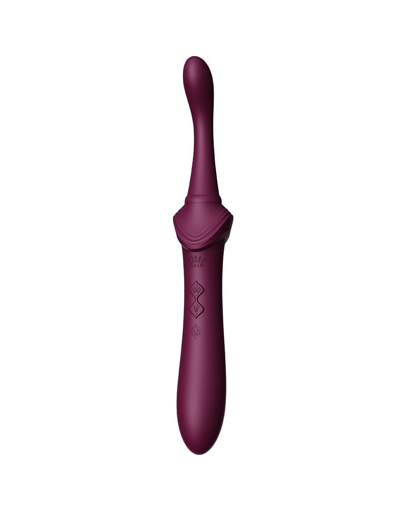 ZALO - Bess 2 - Verwarmende Clitoris Massager met 4 opzetstukken - Paars