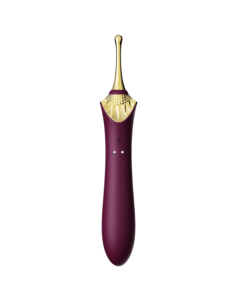 ZALO - Bess 2 - Verwarmende Clitoris Massager met 4 opzetstukken - Paars