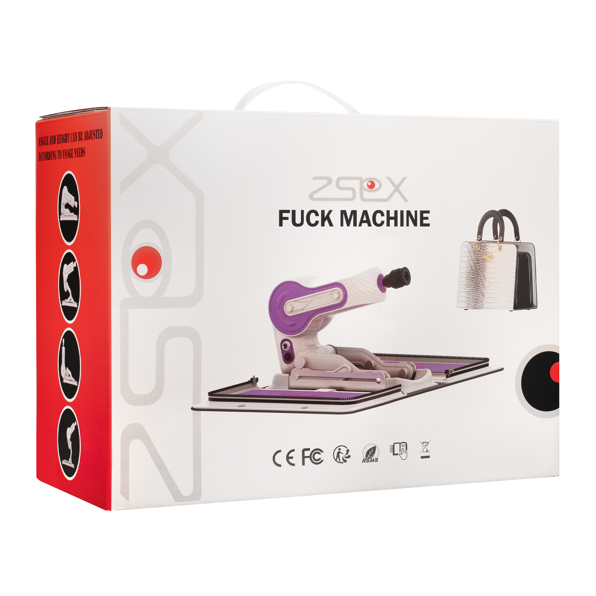 ZSEX - Fuck Machine - Witte Tas - Paarse Machine