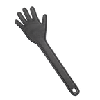 Rimba - Zweep handje, met metaal strip aan binnenzijde ter versteviging