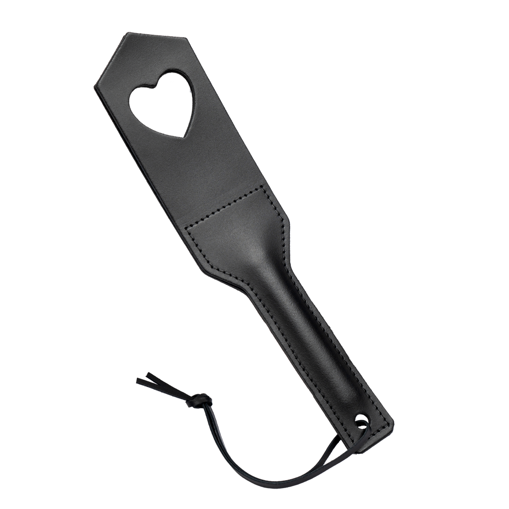 Rimba - Kleine paddle zweep met uitgesneden hartje