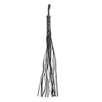 Rimba Bondage Play - Zweep met 19 Strengen (80 cm) - Zwart