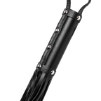 Rimba Bondage Play - Zweep met 19 Strengen (80 cm) - Zwart