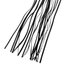 Rimba Bondage Play - Zweep met 19 Strengen (80 cm) - Zwart