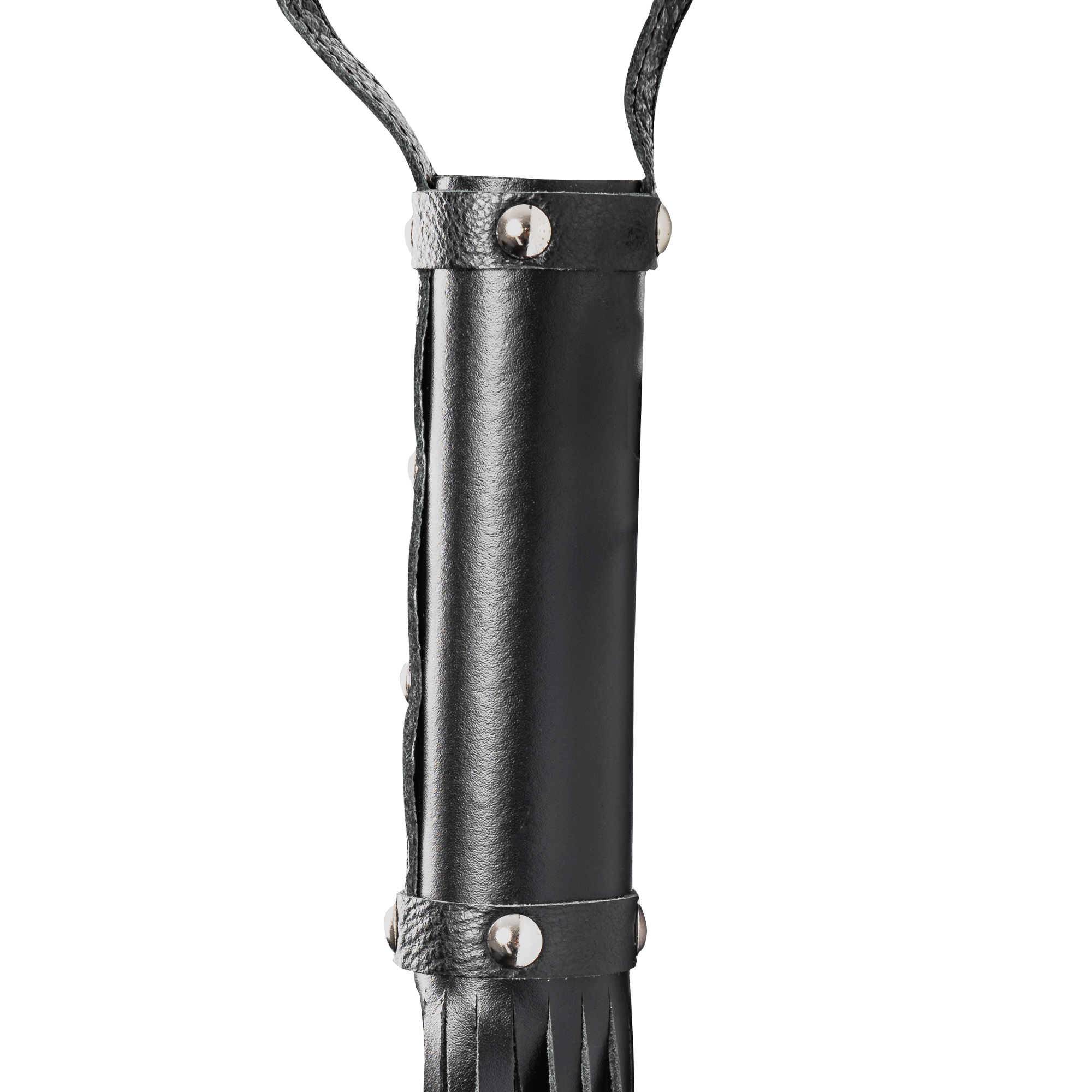 Rimba Bondage Play - Zweep met 19 Strengen (80 cm) - Zwart