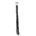 Rimba Bondage Play - Zweep met 19 Strengen (80 cm) - Zwart