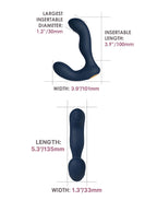 SVAKOM - Iker Neo - Interactieve Pulserende Prostaat Vibrator, Appbediening - Marineblauw