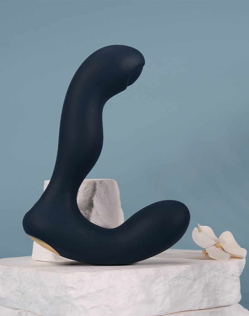 SVAKOM - Iker Neo - Interactieve Pulserende Prostaat Vibrator, Appbediening - Marineblauw