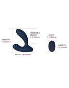 SVAKOM - Vick Neo 2 - Prostaat Vibrator, App Besturing - Marine Blauw