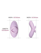 SVAKOM - Echo 2 - Flexibele Vinger Vibrator, App Besturing - Roze Lila