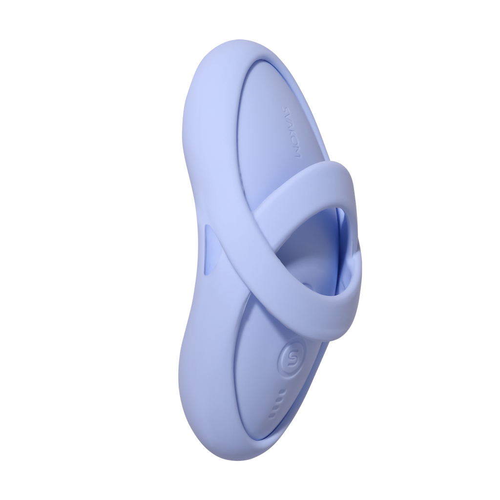 SVAKOM - Echo 2 - Flexibele Vinger Vibrator,  App Besturing - Sky Blue