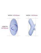 SVAKOM - Echo 2 - Flexibele Vinger Vibrator,  App Besturing - Sky Blue