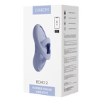 SVAKOM - Echo 2 - Flexibele Vinger Vibrator,  App Besturing - Sky Blue