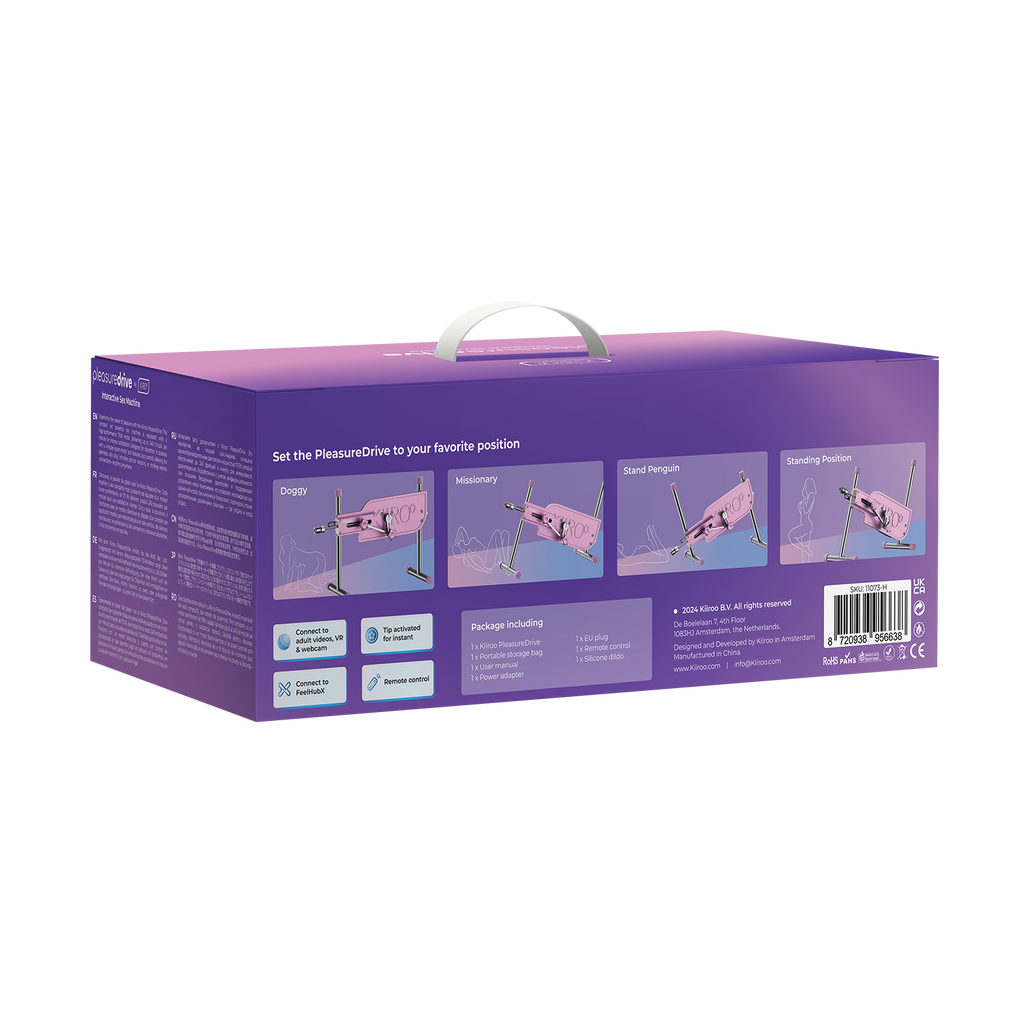 KIIROO - PleasureDrive - Interactieve Webcammachine - Roze